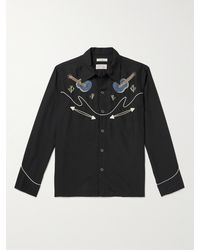 Nudie Jeans - Gonzo Hemd im Western-Stil aus Lyocell mit Stickereien - Lyst