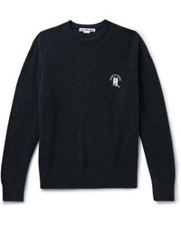Acne Studios - Kiza Logo-embroidered Knitted Sweater - Lyst