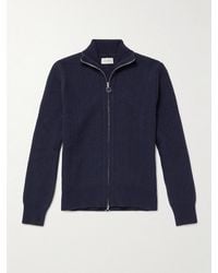 Oliver Spencer - Kilbrdige Ribbed Wool Zip-Up Cardigan - Lyst
