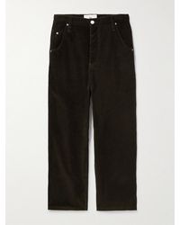 Ami Paris - Straight-Leg Cotton-Corduroy Trousers - Lyst