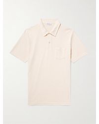 Sunspel - Riviera Slim-Fit Cotton-Mesh Polo Shirt - Lyst