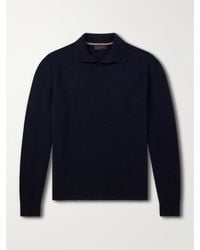 Sease - Cashmere Wool-Blend Polo Sweater - Lyst