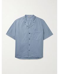 Barena - Bagolo Camp-collar Crinkled Cotton-poplin Shirt - Lyst