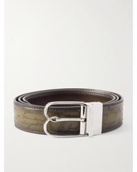 Berluti - B Volute 3.5Cm Scritto Venezia Leather Belt - Lyst
