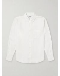 Thom Browne - Logo-Appliquéd 4-Bar Linen Shirt - Lyst