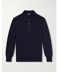 William Lockie - Virgin Wool Polo Shirt - Lyst