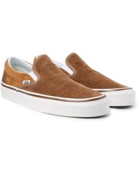 Vans Og 98 Dx Corduroy And Suede Slip-on Sneakers - Brown