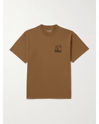 Carhartt - Groundworks Logo-embroidered Cotton-jersey T-shirt - Lyst