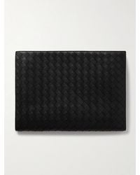 Bottega Veneta - Large Intrecciato Leather Pouch - Lyst
