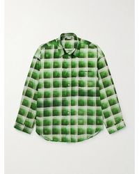 Acne Studios - Setar Hemd aus kariertem Baumwollflanell mit Logostickerei - Lyst