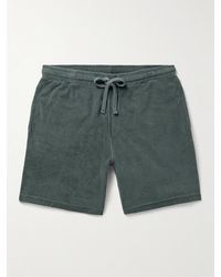 Hartford - Straight-leg Cotton-blend Terry Drawstring Bermuda Shorts - Lyst
