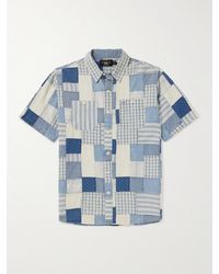 RRL - Farrell Patchwork Cotton Shirt - Lyst