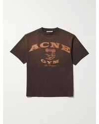 Acne Studios - Exford U Gym Bro Logo-Appliquéd Cotton-Jersey T-Shirt - Lyst
