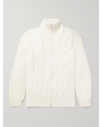Brunello Cucinelli - Cable-knit Cashmere Down Jacket - Lyst