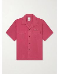 Visvim - Logo-embroidered Convertible-collar Woven Shirt - Lyst