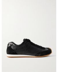 Loewe - Leather-Suede Ballet Runner 2.0 Sneakers - Lyst