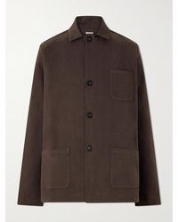 Massimo Alba - Florida Cotton-Blend Moleskin Overshirt - Lyst