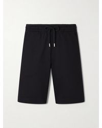 Dries Van Noten - Straight-Leg Cotton-Jersey Drawstring Shorts - Lyst