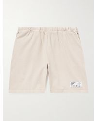 Pasadena Leisure Club - Straight-leg Appliquéd Cotton-jersey Drawstring Shorts - Lyst