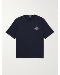 Loewe - Logo-Embroidered Cotton-Jersey T-Shirt - Lyst