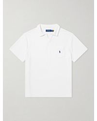 Polo Ralph Lauren - Logo-embroidered Cotton-blend Terry Polo Shirt - Lyst