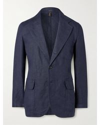 Drake's - Mk. I Antique Games Unstructured Linen Blazer - Lyst