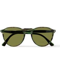 Persol - Round-frame Tortoiseshell Acetate Sunglasses - Lyst