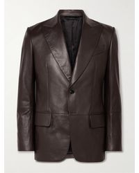 Tom Ford - Slim-fit Leather Blazer - Lyst