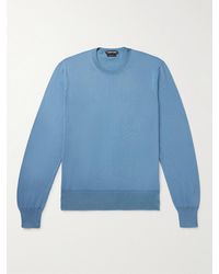 Tom Ford - Schmal geschnittener Pullover aus Sea-Island-Baumwolle - Lyst