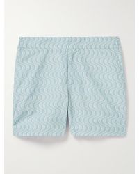 Frescobol Carioca - Classic Slim-fit Mid-length Printed Recycled Swim Shorts - Lyst
