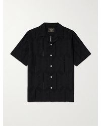 Portuguese Flannel - Camp-collar Broderie Anglaise Cotton Shirt - Lyst