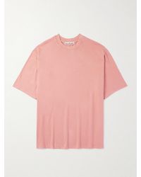 Acne Studios - Extorr Logo-Appliquéd Garment-Dyed Cotton-Jersey T-Shirt - Lyst