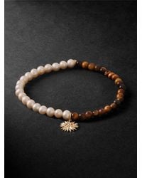 Sydney Evan - Evil Eye Petals 14-Karat Multi-Stone Beaded Bracelet - Lyst