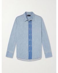 424 - Hoorsenbuhs Two-Tone Denim Shirt - Lyst