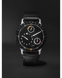 Ressence - Type 3 Automatic 44mm Titanium And Leather Watch - Lyst