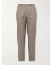 Paul Smith - Slim-fit Tapered Linen Trousers - Lyst