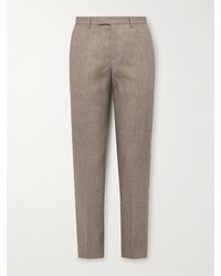 Paul Smith - Slim-fit Tapered Linen Trousers - Lyst