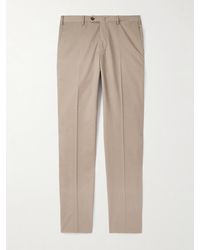 Slowear - Incotex Slim-fit Cotton And Cashmere-blend Trousers - Lyst