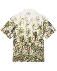 Portuguese Flannel - Palm Convertible-collar Printed Piqué Shirt - Lyst