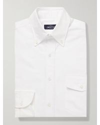 J. Mueser - Slim-fit Button-down Collar Cotton Oxford Shirt - Lyst
