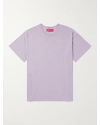 The Elder Statesman - Cotton And Linen-blend Jersey T-shirt - Lyst