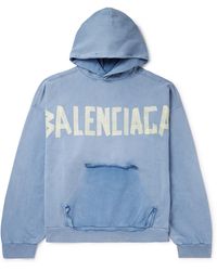 Balenciaga - Tape Type Ripped Pocket Hoodie Large Fit - Lyst