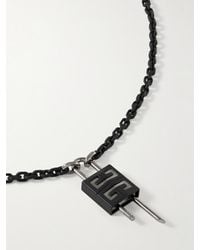 Givenchy - Collana in metallo canna di fucile e smalto - Lyst