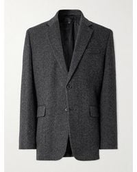 Nili Lotan - Roy Suede-Trimmed Herrinbone Wool Blazer - Lyst