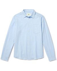 Folk - Textured Cotton-Blend Shirt - Lyst