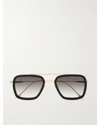 Dita Eyewear - Flight.006 Double-Bridge Aviator-Style-Tone Metal And Acetate Sunglasses - Lyst