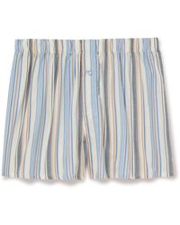 Hanro - Fancy Striped Lyocell And Cotton-blend Boxer Shorts - Lyst