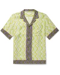 Dries Van Noten - Camp-collar Printed Crepe De Chine Shirt - Lyst