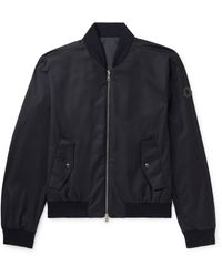Moncler - Barn Reversible Virgin Wool-flannel And Shell Bomber Jacket - Lyst