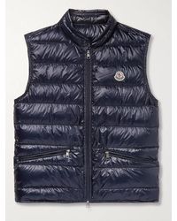 Moncler - Slim-Fit Logo-Appliquéd Quilted Shell Down Gilet - Lyst